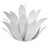 Worlds Away Leander Chandelier - White Powder Coat