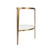 Worlds Away Lisa Console Table - Antique Brass