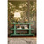 Worlds Away Lowen Console Table - Textured Green Linen