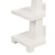 Worlds Away Lowen Console Table - Textured White Linen