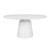 Worlds Away Lucian Dining Table - Round - Matte White Lacquer