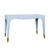 Worlds Away Mandi Desk - Light Blue Lacquer