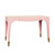 Worlds Away Mandi Desk - Pink Lacquer