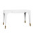 Worlds Away Mandi Desk - White Lacquer