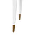 Worlds Away Mandi Desk - White Lacquer