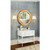 Worlds Away Martha Bath Vanity - White