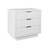 Worlds Away Mateo Side Table - White Lacquer