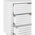 Worlds Away Mateo Side Table - White Lacquer