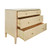 Worlds Away Michelle Chest - Natural Grasscloth