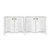 Worlds Away Miffy Buffet - White Linen
