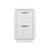 Worlds Away Nayla Side Table - White Lacquer