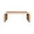 Worlds Away Newbury Coffee Table - Natural Grasscloth
