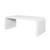 Worlds Away Newbury Coffee Table - Textured White Linen