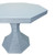 Worlds Away Octavia Side Table - Large - Painted Light Blue