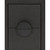 Worlds Away Parker Side Table - Black Painted Grasscloth