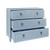 Worlds Away Pascal Chest - Matte Light Blue Lacquer