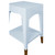 Worlds Away Patti Side Table - Light Blue Lacquer