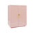 Worlds Away Poppy Cabinet - Pink Lacquer