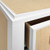 Worlds Away Radley Side Table - Matte White Lacquer