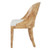 Worlds Away Rafferty Dining Chair - Burl Wood