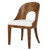 Worlds Away Rafferty Dining Chair - Dark Burl Wood
