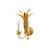 Worlds Away Reseda Sconce - Gold Leaf.