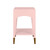 Worlds Away Ronny Side Table - Pink Lacquer