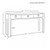 Worlds Away Sabrina Console Table - Textured Light Blue Linen