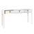 Worlds Away Sabrina Console Table - Textured White Linen