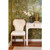 Worlds Away Sabrina Console Table - Textured White Linen