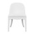 Worlds Away Sadie Dining Chair - Textured White Linen
