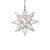 Worlds Away Small Clear Star Chandelier - Clear