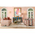 Worlds Away Stacey Coffee Table - Antique Brass