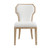 Worlds Away Tally Dining Chair - Cerused Oak