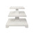 Worlds Away Tatiana Side Table - Textured White Linen