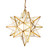 Worlds Away X-Large Clear Star Chandelier - Brass
