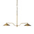 Amber Lewis x Four Hands Brecken Linear Chandelier - Aged Antique Brass Iron