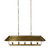 Amber Lewis x Four Hands Germain Linear Chandelier - Raw Brass Steel