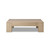 Four Hands Abaso Coffee Table - 55'' - Whitewash Rustic Wormwood Oak