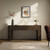 Four Hands Abaso Small Console Table - Ebony Rustic Wormwood Oak