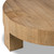 Four Hands Abaso Round Coffee Table 42" - Rustic Wormwood Oak