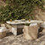 Four Hands Alessandro Outdoor Dining Table - 86" - Quarried Cream Concrete