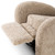 Four Hands Amelie Swivel Recliner - Beige Shearling
