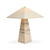 Four Hands Andros Table Lamp - White Travertine