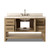 Four Hands Anthem Single Wide Vanity - Satin Light Wash Oak
