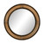 Four Hands Ayano Small Round Mirror - Smoked Brown Cast Glass