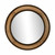 Four Hands Ayano Small Round Mirror - Smoked Brown Cast Glass