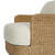 Four Hands Caney Outdoor Swivel Chair - Vergo Cream