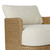 Four Hands Caney Outdoor Swivel Chair - Vergo Cream