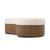 Four Hands Celeste Cocktail Ottoman - Crypton Nomad Snow